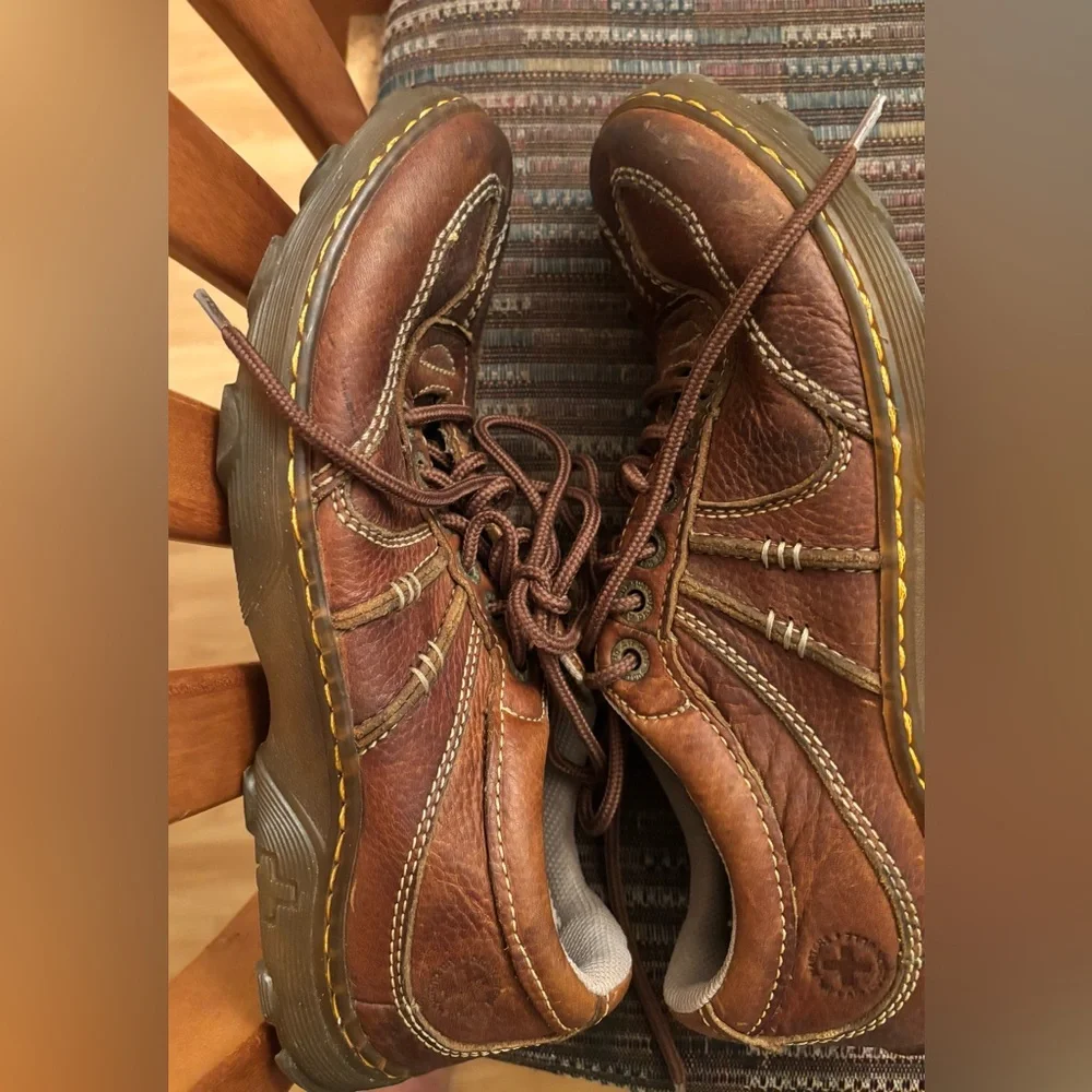 Dr. Martins Brown Leather Men's Shoes‎